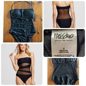 Mossimo mesh cut out one-piece swimsuit
